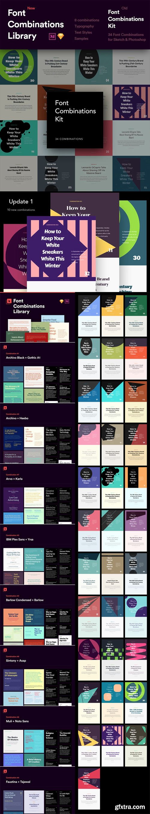 Font Combinations Library v1.1/v1.5 Font Combinations Library v1.1/v1.5