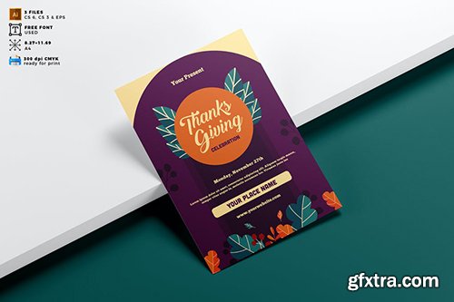 Thanksgiving Flyer Template Vol. 01 Thanksgiving Flyer Template Vol. 01