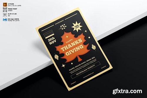 Thanksgiving Flyer Template Vol. 02