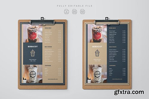 Drink & Food Menu Template UZ