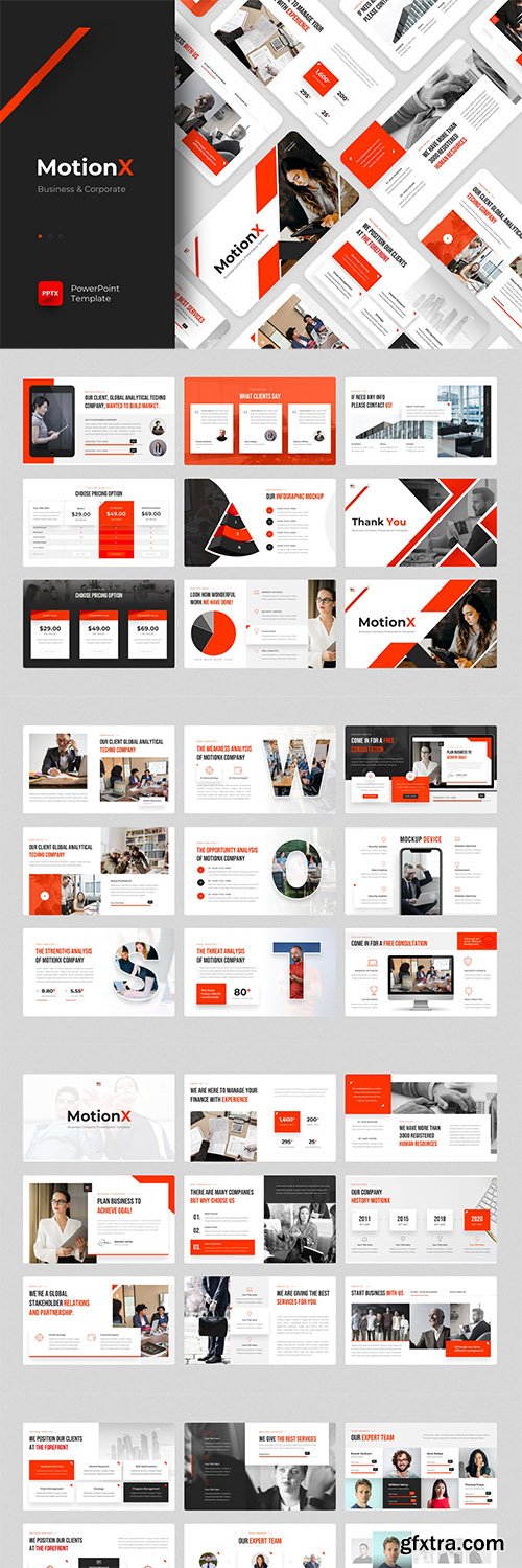 MotionX - Business Powerpoint, Keynote and Google Slides Template