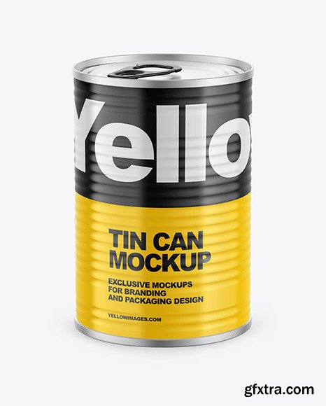 Tin Can w/ Glossy Finish Mockup 70583