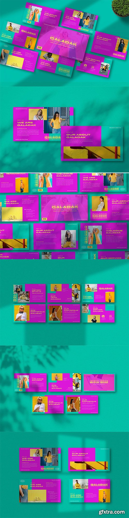 Galadak Creative Powerpoint, Keynote and Google Slides Template