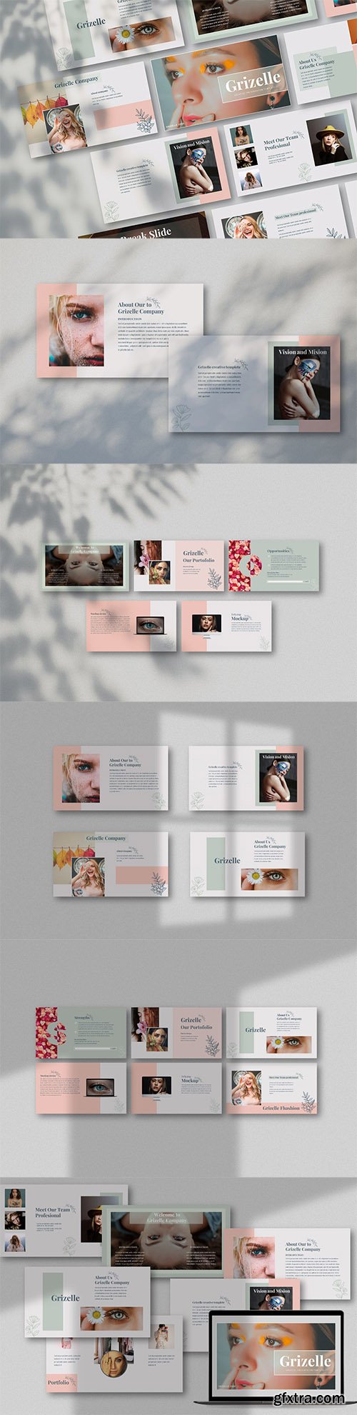 Grizelle - Creative Powerpoint, Keynote and Google Slides Template
