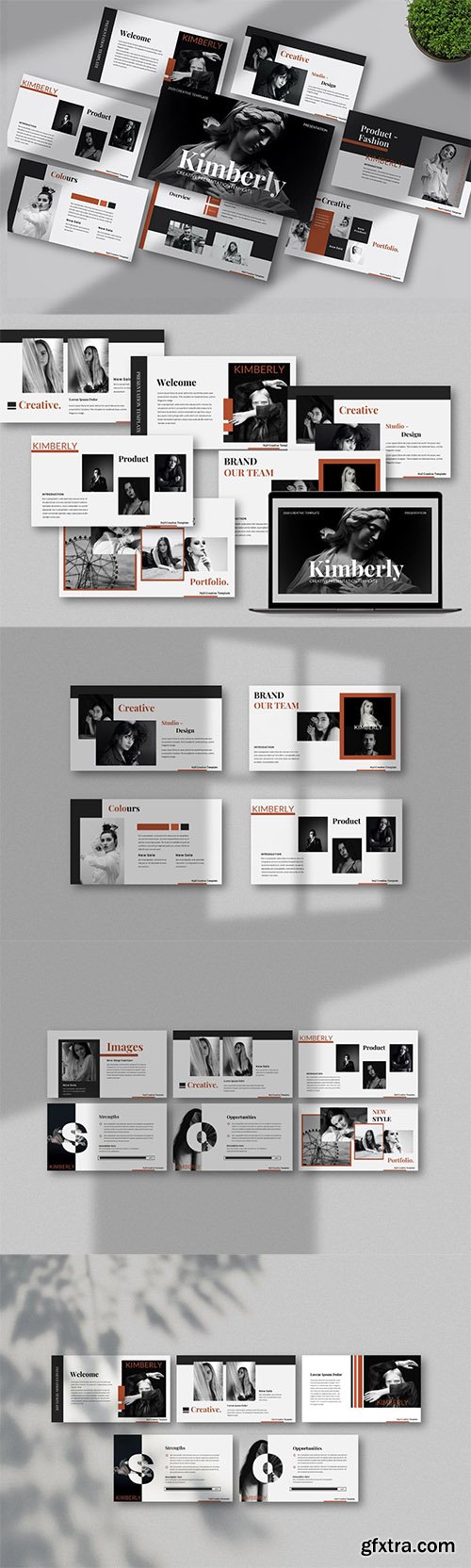 kimberly Creative Powerpoint, Keynote and Google Slides Template