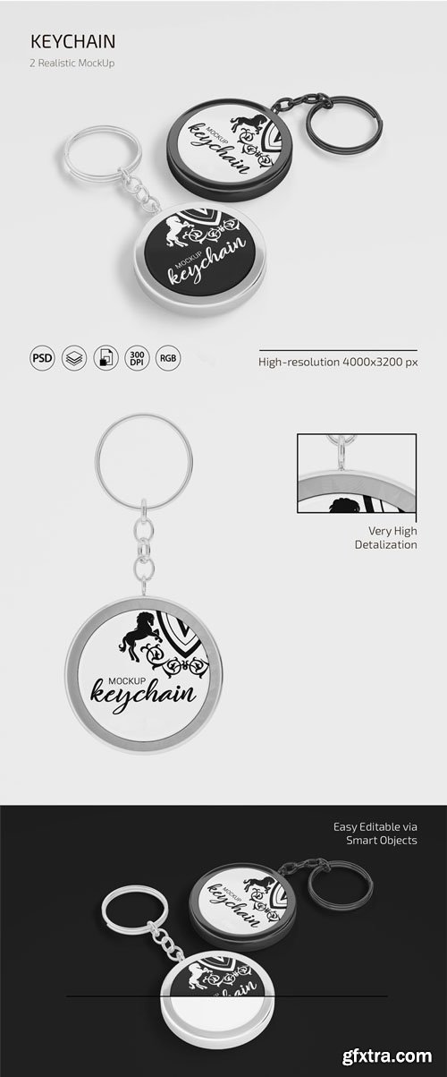 Keychain - Realistic PSD Mockups Keychain - Realistic PSD Mockups