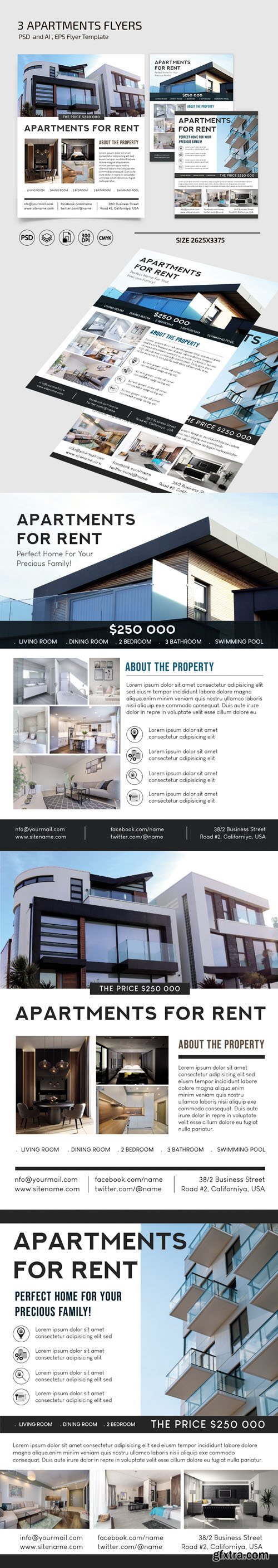 Apartments Flyers PSD Templates Apartments Flyers PSD Templates