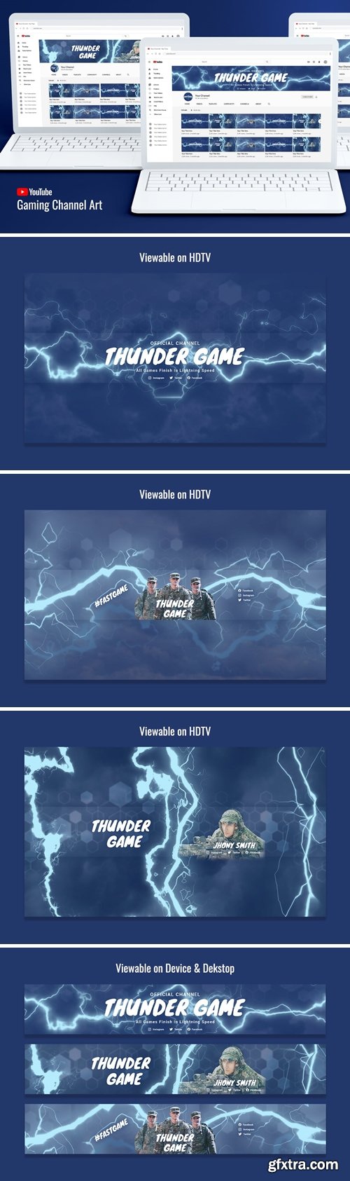 Gaming Youtube Channel Art » GFxtra
