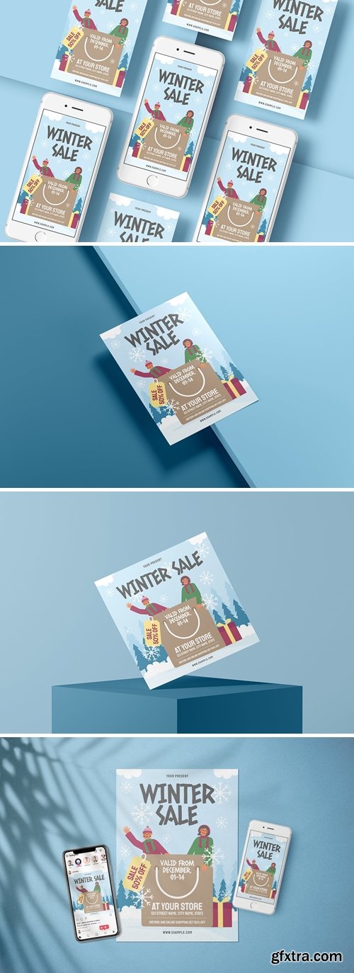 Happy Kids - Winter Sale Flyer Media Kit
