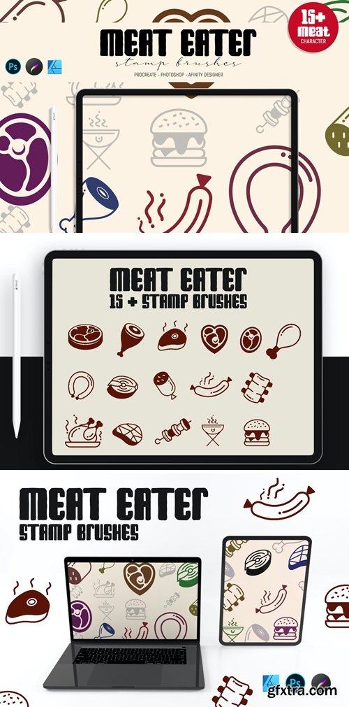 Meat Eater | Stamp Brushes