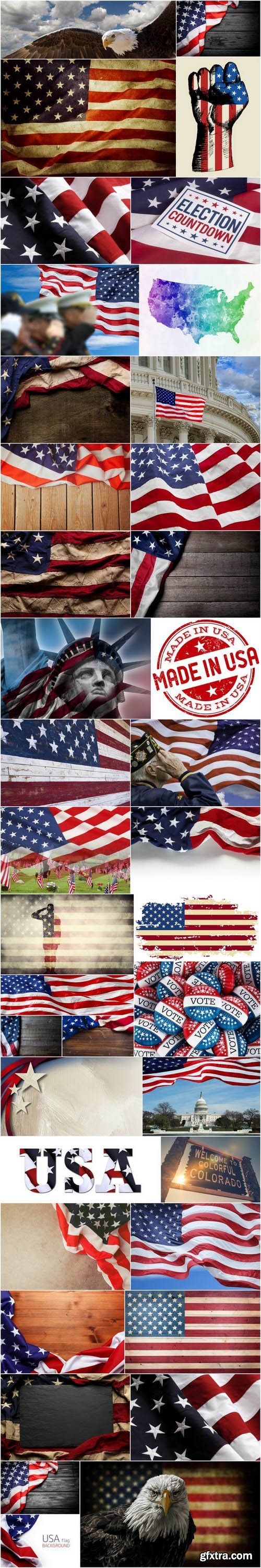 U.S. Style - American Patriot, Set of 39xUHQ JPEG Professional Stock Images