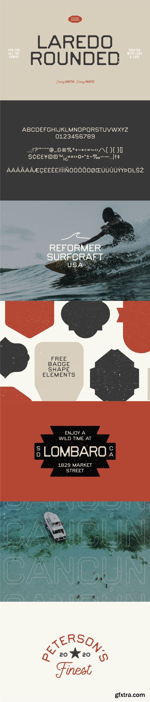 Laredo - Rounded Vintage Style Font Laredo - Rounded Vintage Style Font