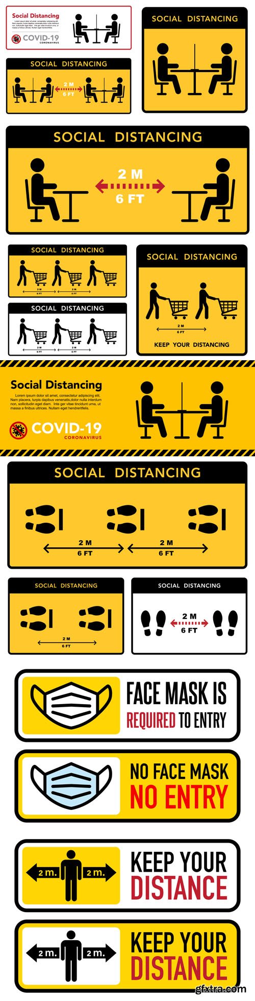 Social Distance 2 Meters of Protection Against Coronavirus Vector Templates Social Distance 2 Meters of Protection Against Coronavirus Vector Templates