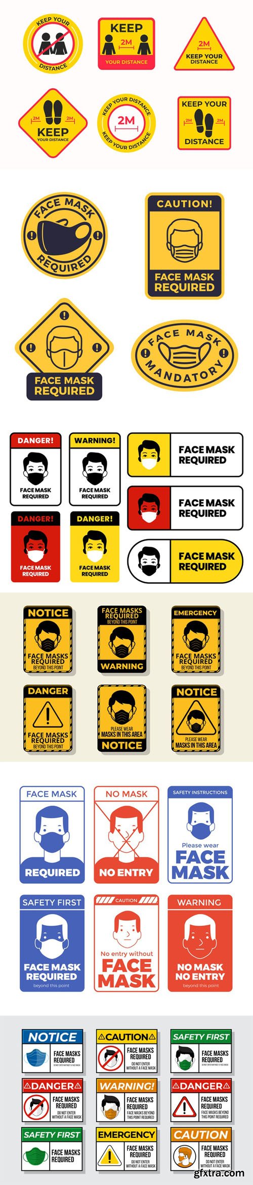 Corona Virus Vector Signs Elements Pack Corona Virus Vector Signs Elements Pack