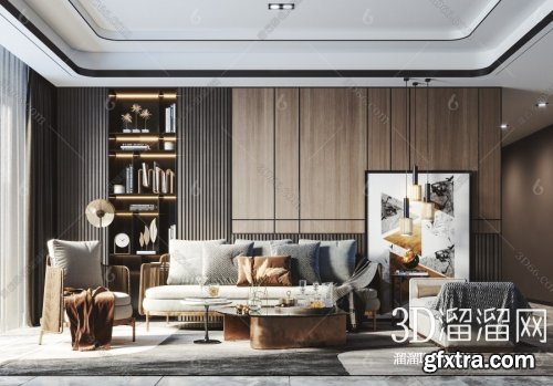 Modern Livingroom Interior Scene 78