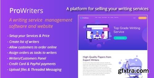 CodeCanyon - ProWriters v1.7 - Sell writing services online - 27049109 CodeCanyon - ProWriters v1.7 - Sell writing services online - 27049109