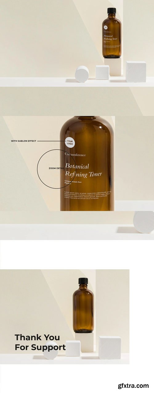 Skin Care Bottle PSD Mockup Skin Care Bottle PSD Mockup