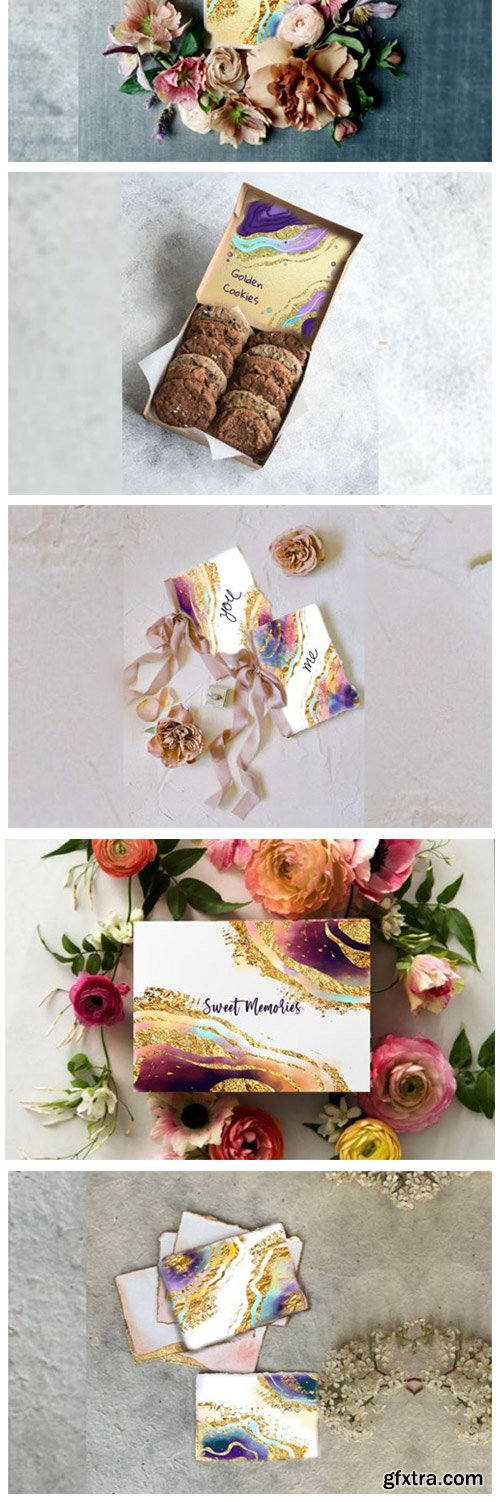 Luxurious Alcohol Ink & Gold 6946713 Luxurious Alcohol Ink & Gold 6946713