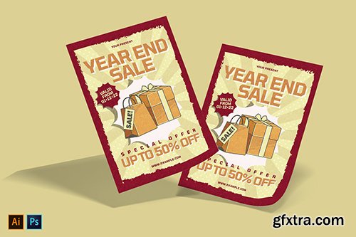 Retro Discount Sale Flyer Retro Discount Sale Flyer