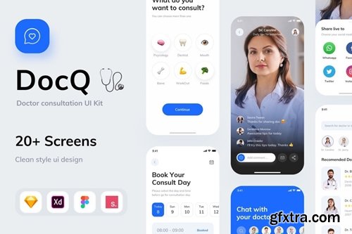 DocQ - Doctor Consultation Apps UI Kit