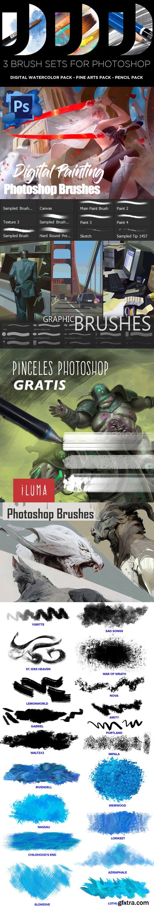 Photoshop Brushes Pack for Painting Skills Photoshop Brushes Pack for Painting Skills
