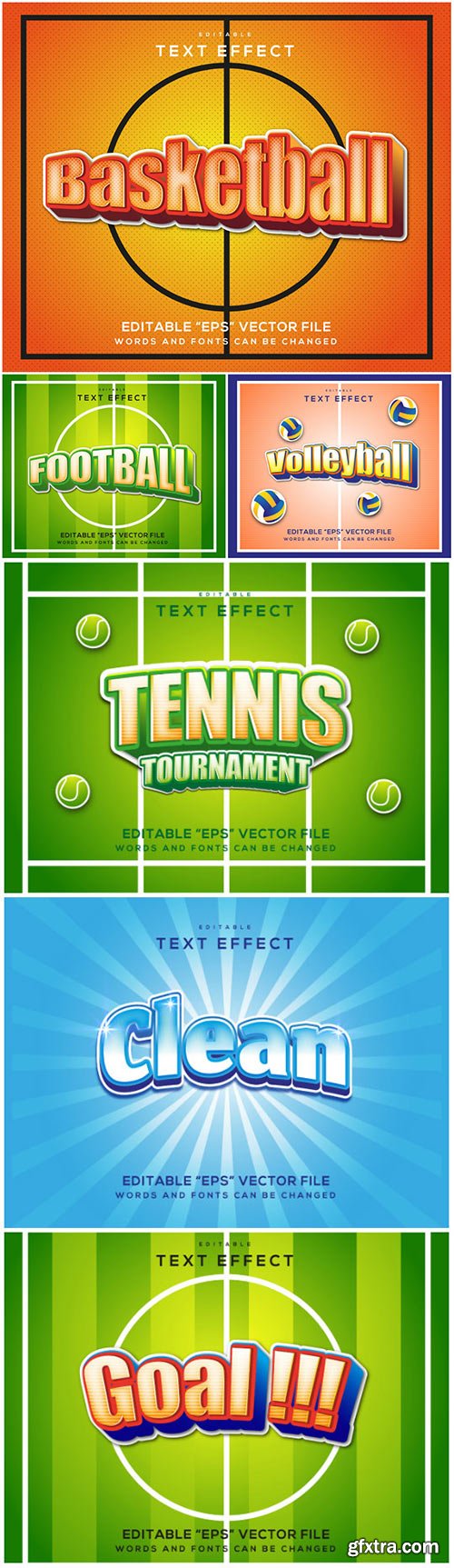 3d editable text style effect vector vol 139