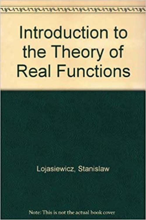  An Introduction to the Theory of Real Functions 