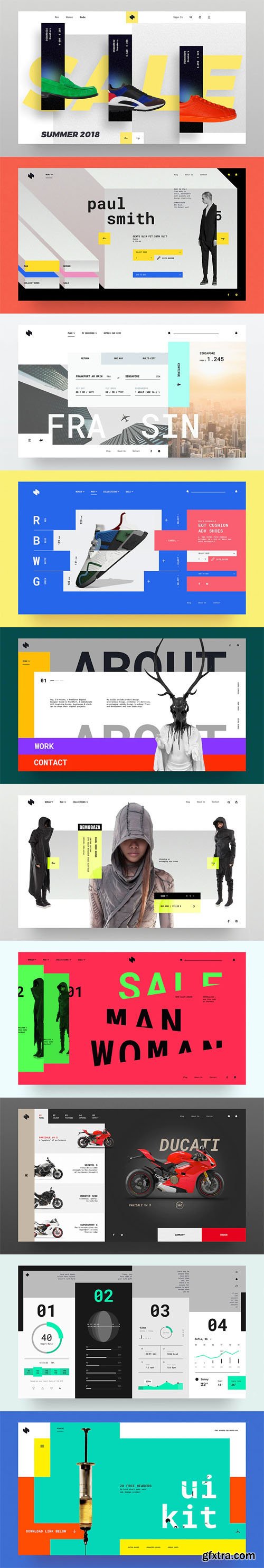 HeaderZ UI Kit Design SKETCH Templates HeaderZ UI Kit Design SKETCH Templates