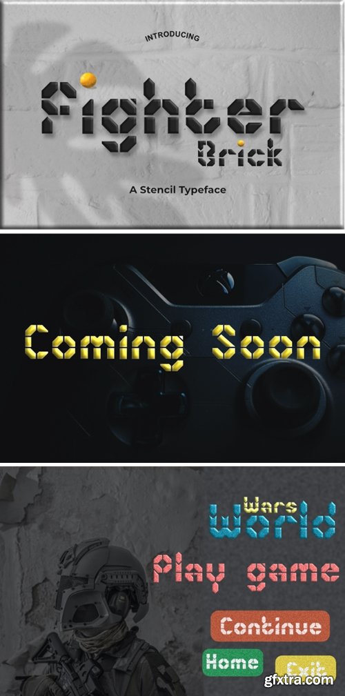 Fighter Brick Font