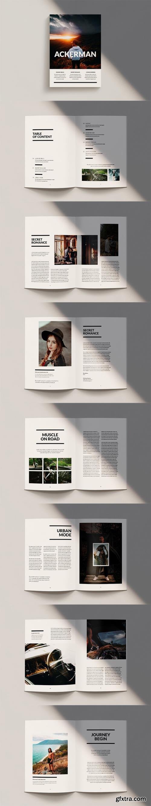 Ackerman - Magazine Template Indesign