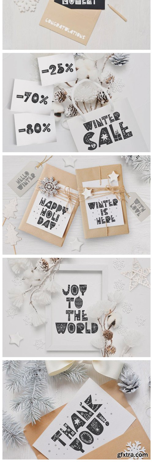 Christmas Nordic Font Christmas Nordic Font