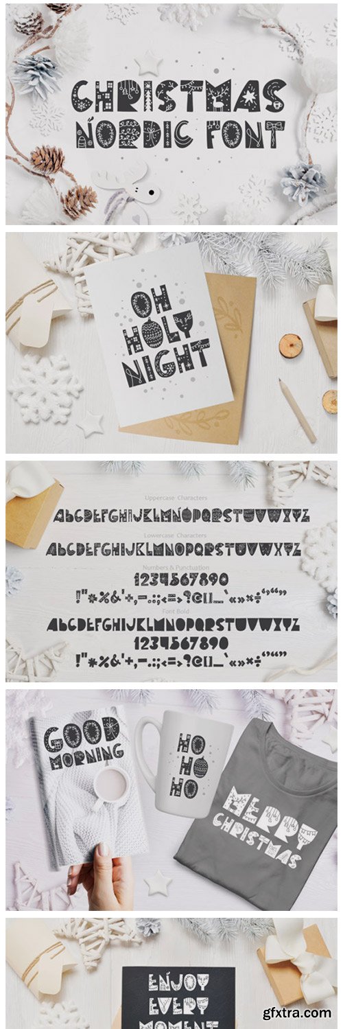 Christmas Nordic Font Christmas Nordic Font