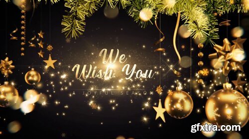 Videohive - Golden Christmas Wishes 4K - 29651275