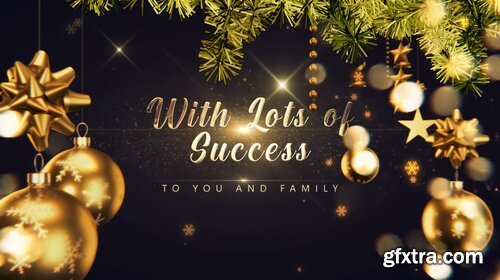 Videohive - Golden Christmas Wishes 4K - 29651275