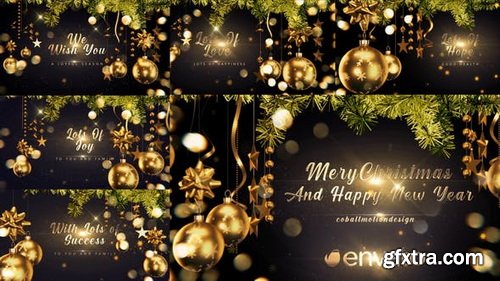 Videohive - Golden Christmas Wishes 4K - 29651275