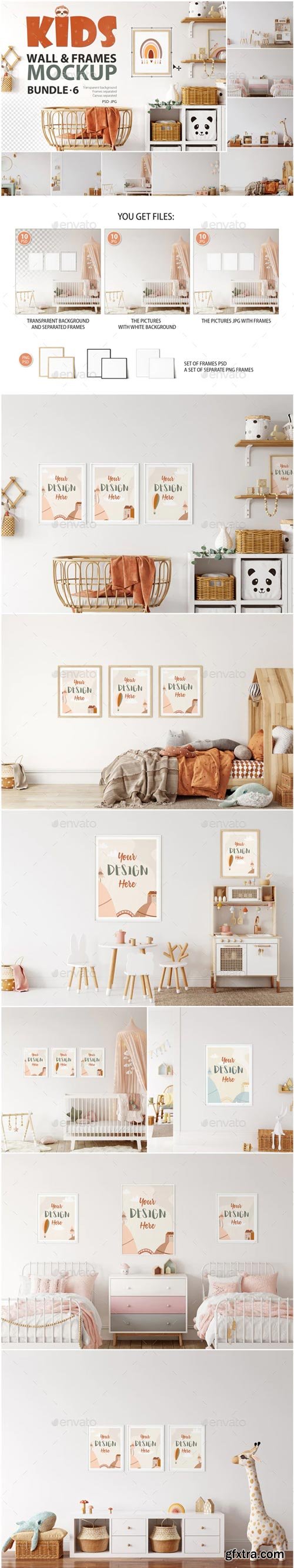 GraphicRiver - Kids Frames &amp; Wall Mockup Pack - 6 - 29511947
