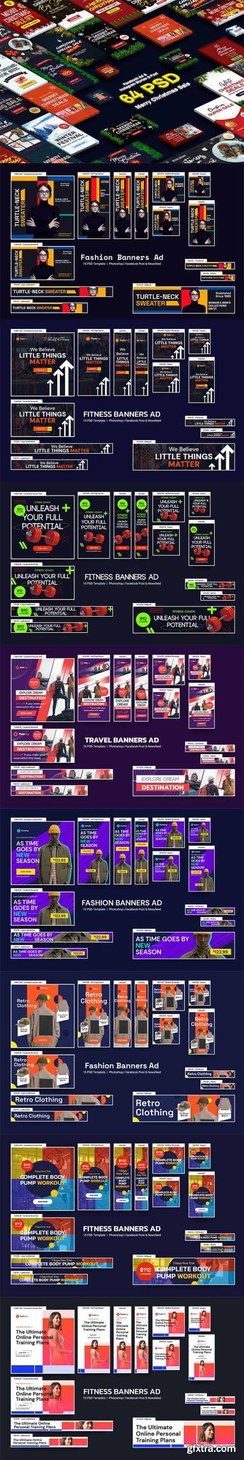 Fitness and Fashion Banners Pack