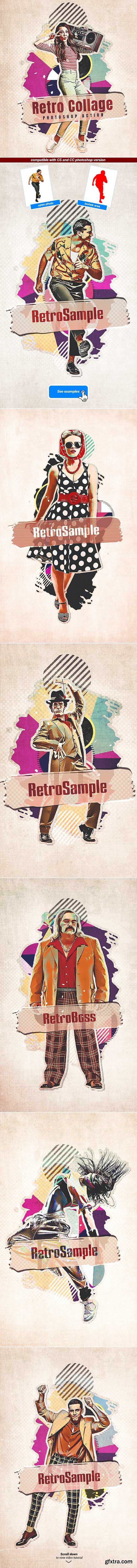 GraphicRiver - Retro Collage - Photoshop Action 29506190