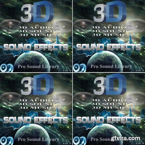 Pro Sound Library 3D Sound Effects Pro Collection Vol 1-4