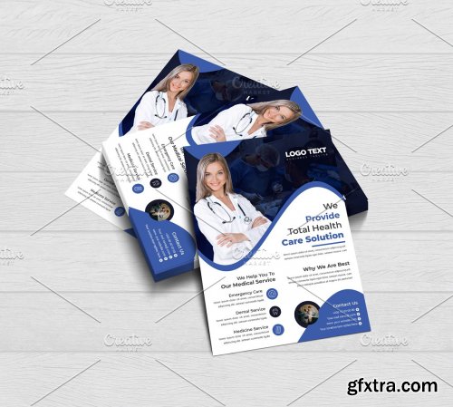 CreativeMarket - Health Care Services Flyer Template 5546961