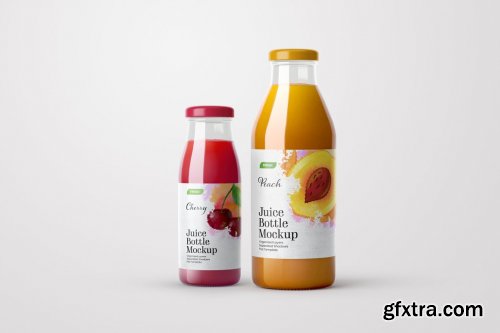 CreativeMarket - Juice Bottle Mockup Set 5534419