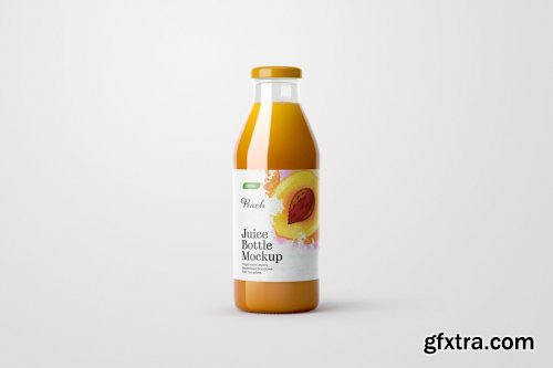 CreativeMarket - Juice Bottle Mockup Set 5534419