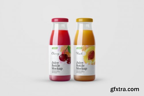 CreativeMarket - Juice Bottle Mockup Set 5534419