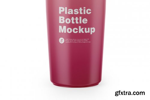 CreativeMarket - Plastic Bottle with Pump Mockup 5670195
