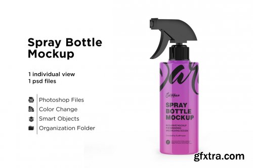 CreativeMarket - Trigger Spray Bottle Mockup 5670198