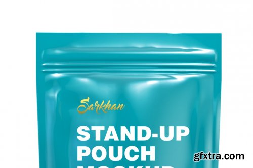 CreativeMarket - Glossy Stand Up Pouch Mockup 5670200
