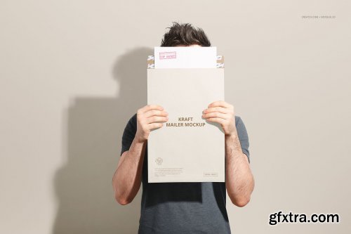 CreativeMarket - Noissue Kraft Mailer Mockup Set 5662675