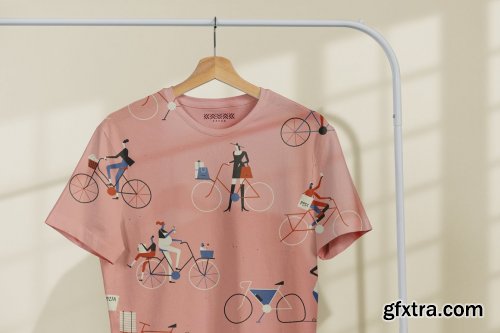 CreativeMarket - T-Shirt Mock-Up on Hanger 4124390