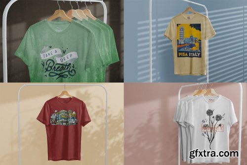 CreativeMarket - T-Shirt Mock-Up on Hanger 4124390
