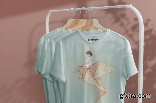 CreativeMarket - T-Shirt Mock-Up on Hanger 4124390